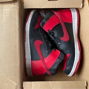 Nike Dunk Sb Sz 13 Bred High J Pack